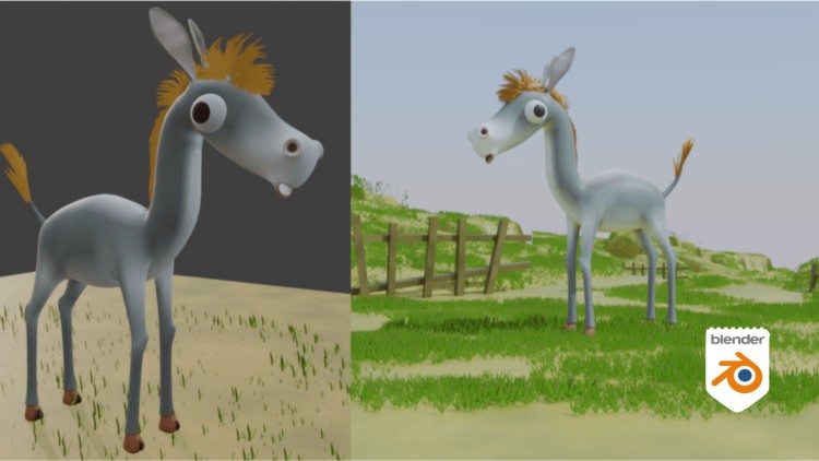 Blender 3D Cartoon Animal Character Modeling for Beginners By Amit kumar deb