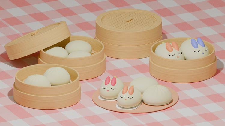 Blender Chinese Buns By Kornwanast Samachiktummakun