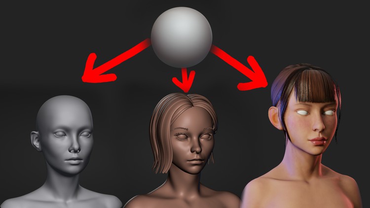 Blender head sculpting for beginners By Just Tis