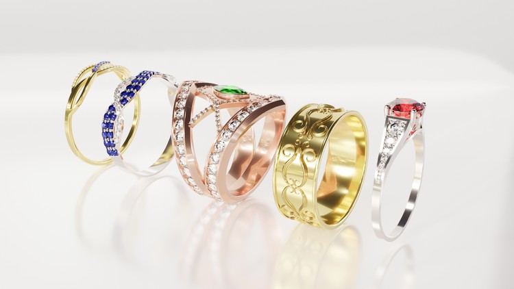 Blender Jewelry creation By Julien Deville