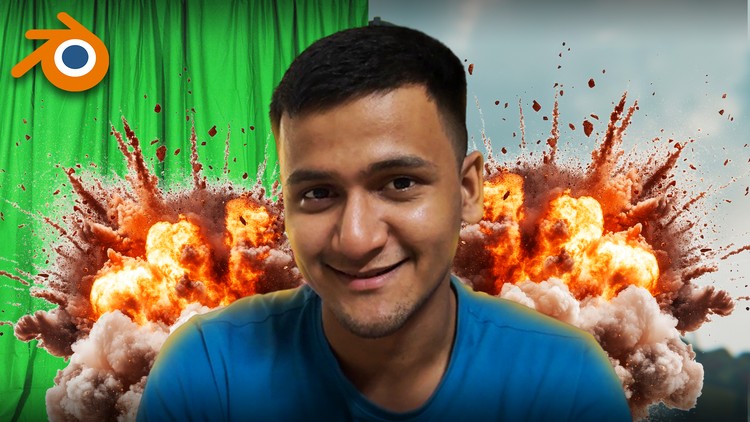 Blender Masterclass Camera Tracking VFX Combined By Udit Gala