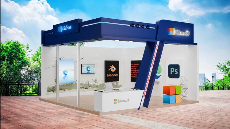 Blender Stall Design Mastery Complete Project Based By Karan Rathore