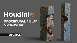 CGCircuit Houdini Tutorial Procedural Pillar Generation