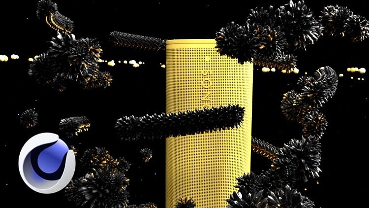 Cinema 4D Model Texture and Animate Motion to Sound By Nicco Nermin Kuc