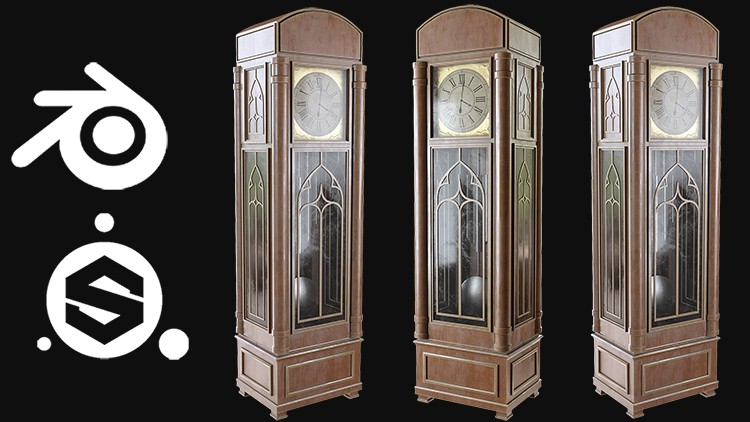 Creating a Hall Clock in Blender and Substance Painter By Aniket Rawat