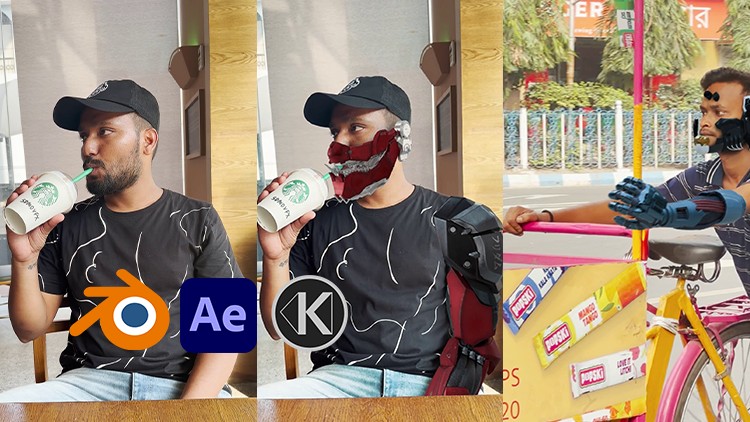 Cyberpunk India VFX in Blender After Effects Course By Sumit Das