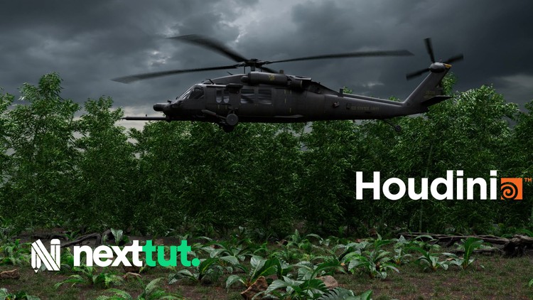 Houdini Helicopter Landing Simulation Course By Nexttut Education PvtLtd 