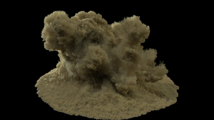 Masking and Detailing Houdini Smoke Pyro Water Simulations By Anas Alaa