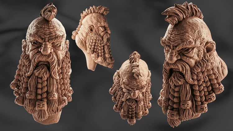 Mastering ZBrush Sculpting a Dwarf Head in 180 Minutes By 3DRedBox Studio