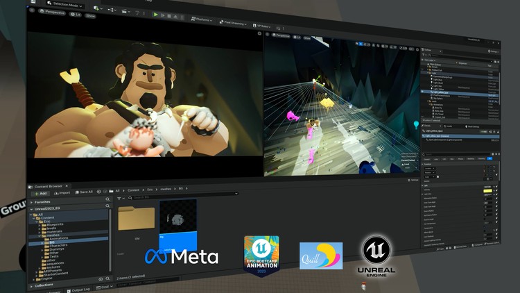 Quill to Unreal Engine pipeline E28093 VR animation for 3D artist By Eric Giessmann