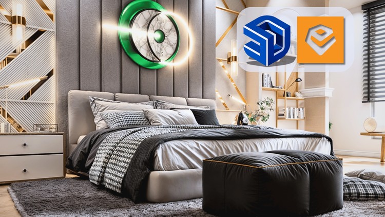 Realistic Bedroom Rendering with Enscape 42 By Ufuk SEN