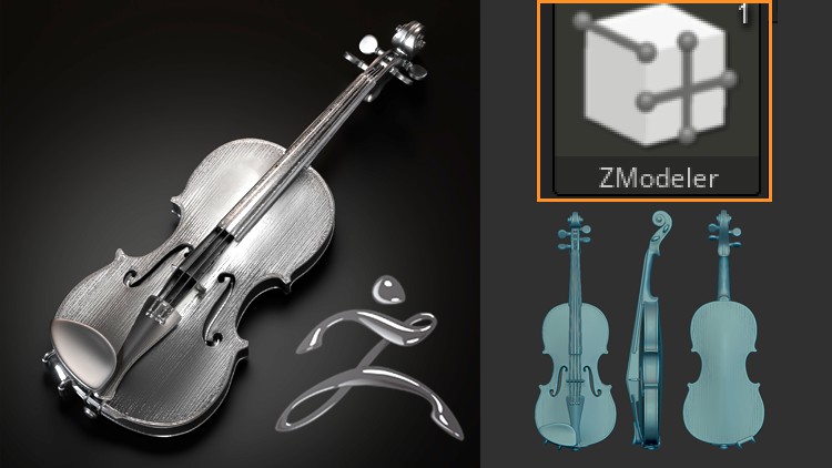 ZBrush for Jewelry Designers Sculpting a Printable Violin By Eric Keller